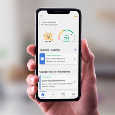 Foto Handy mit Axia App
